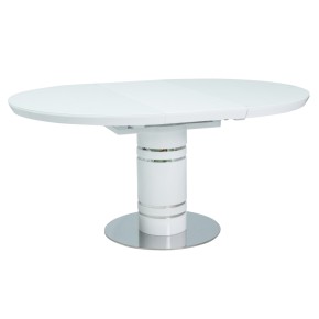 Table à manger ronde extensible : 120 ÷ 160 cm x 120  cm x 76 cm