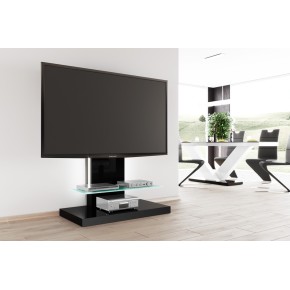 Meuble TV design 100 cm x 55 cm x 134 cm - noir
