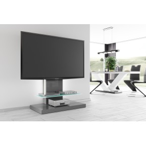 Meuble TV design 100 cm x 55 cm x 134 cm - gris