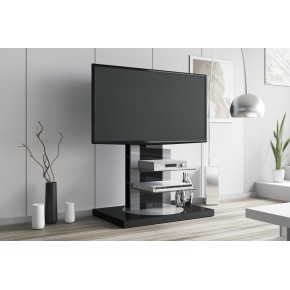 Meuble TV design rotatif 126 x 90 x 59 cm - Noir