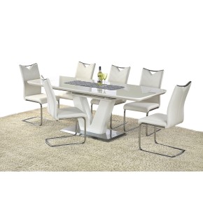 Table à manger extensible 160-220 x 90 x 77 cm - Blanc