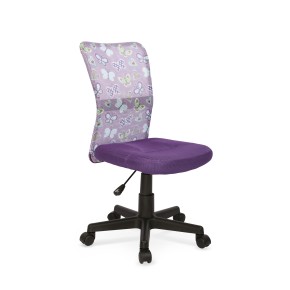 Chaise de bureau enfant en tissu et maille  - Violet