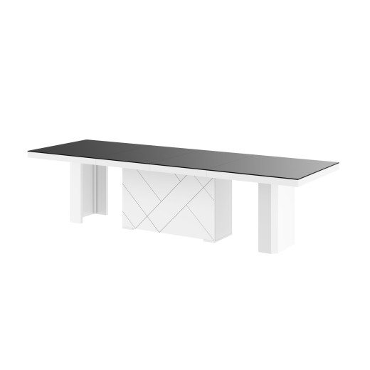 Table à manger évolutive  (180÷223÷286÷ 349÷468) cm x 100 cm x 75 cm - Noir