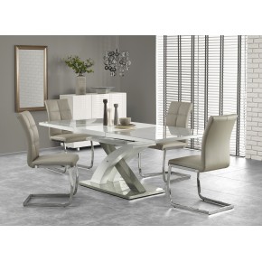 Table à manger design extensible 160-220 x 90 x 75 cm - Gris