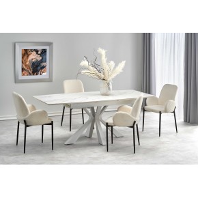 Table à manger extensible 160-200 x 89 x 78 cm - Blanc