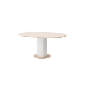Table à manger extensible 120-170 x 120 x 75 cm - Cappuccino
