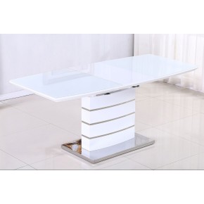 Table à manger extensible 140-180 x 80 x 76 cm - Blanc