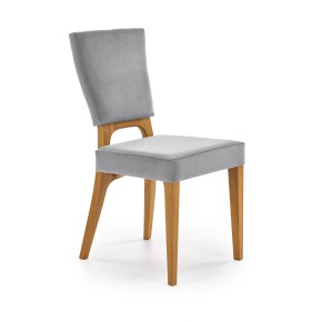 Chaise design en tissu 43 x 56 x 91 cm - Gris