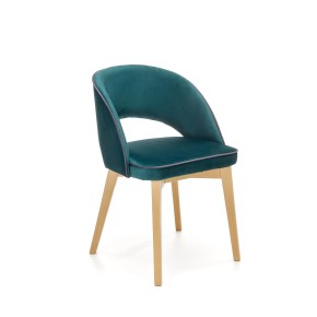 Chaise design en tissu 51x 57 x 78 cm - Vert foncé