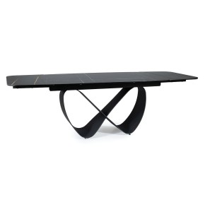 Table à manger design extensible 160-240 x 95 x 76 cm - Noir